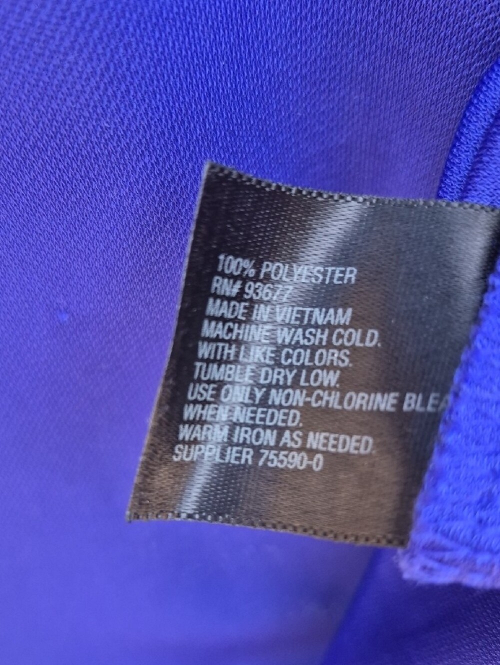Worthington Royal Blue Long Sleeve Boatneck Top - Picture 3 of 6